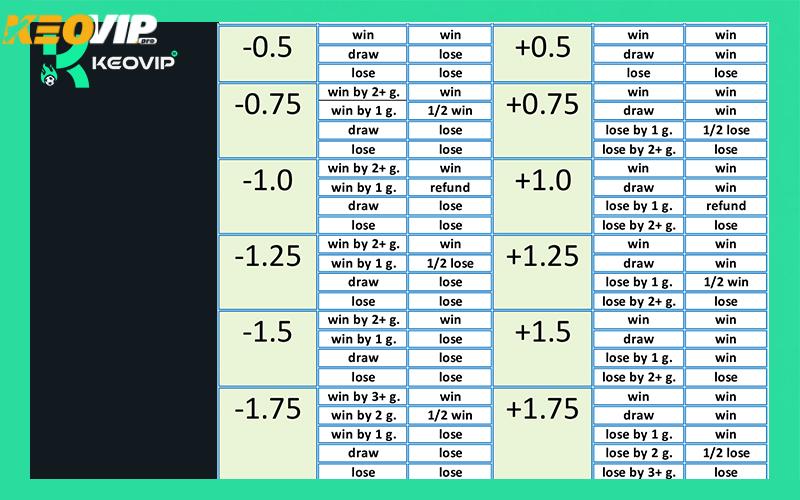 Cách đọc kèo châu Á và mức chấp KEOVIP